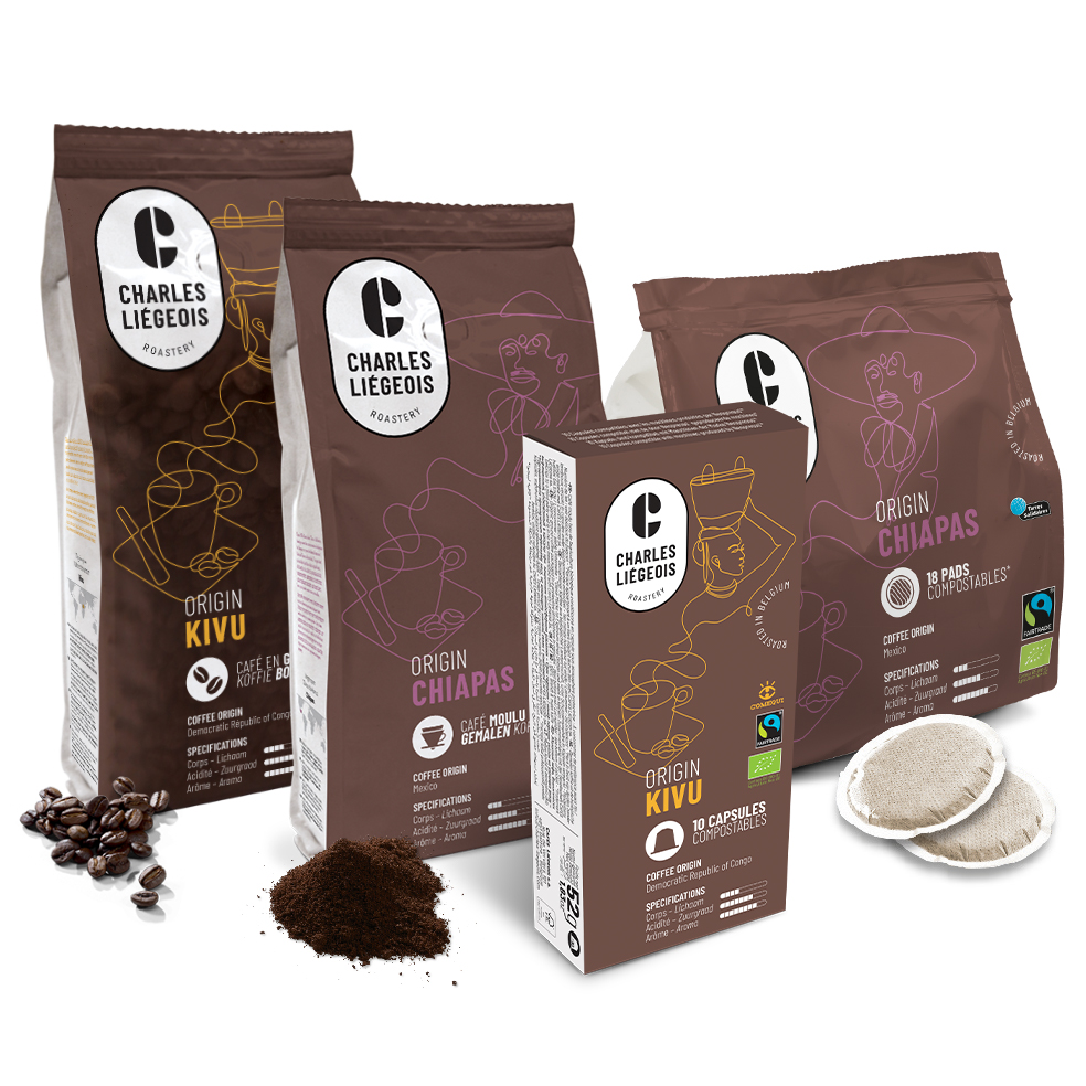 packs café origines packs café origines Charles Liégeois Roastery