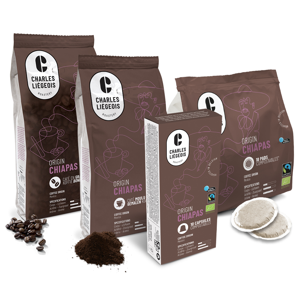 range of organic-fairtrade coffee from Chiapas
