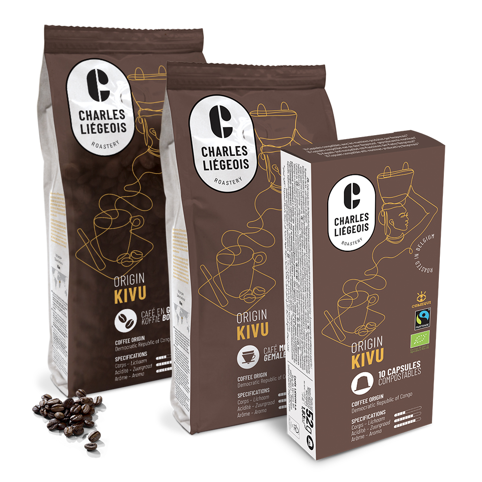 gamme de café origine Kivu bio-fairtrade 