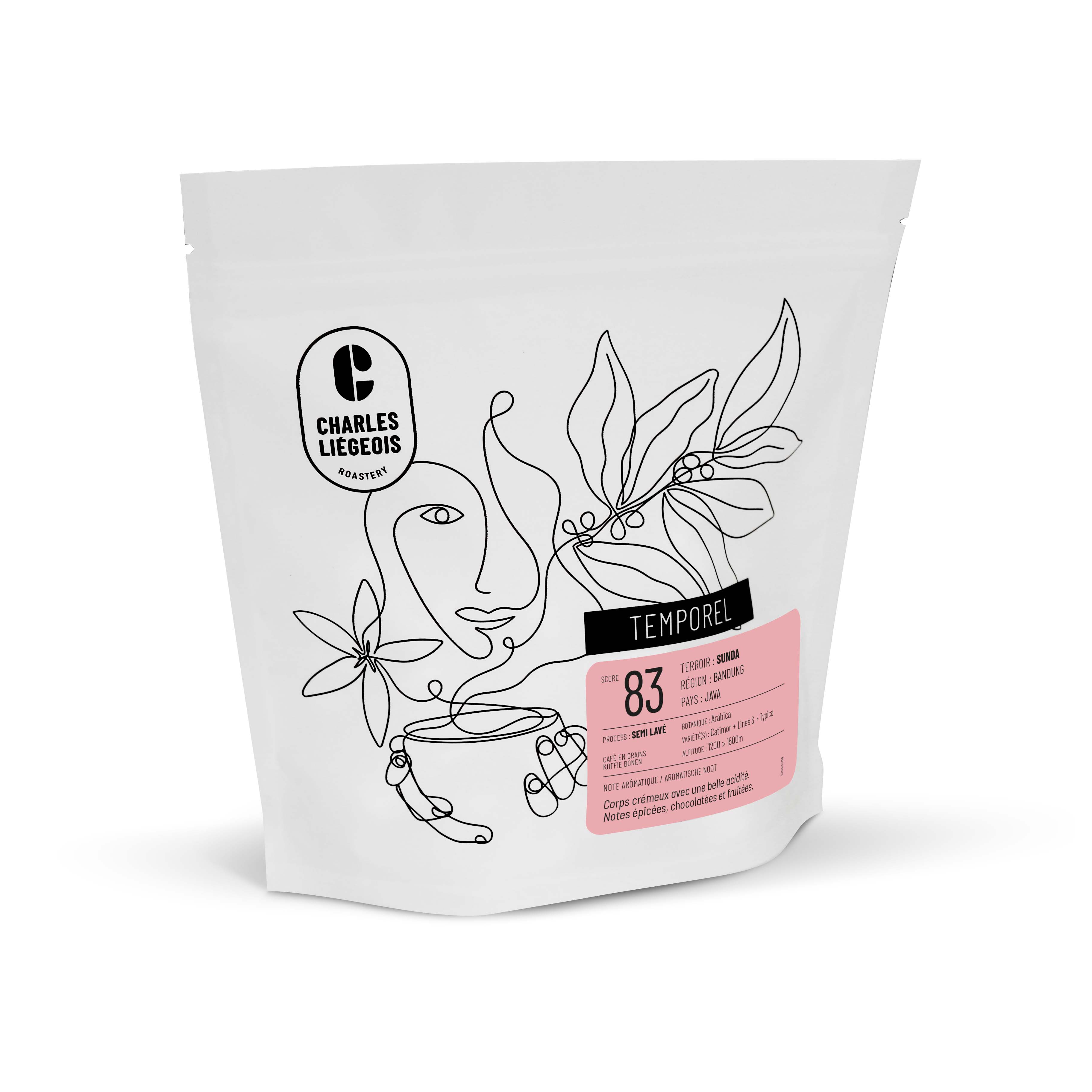 Temporel - Sunda pack Temporel, gamme de café en grains éphémère torréfié à Battice, Liège