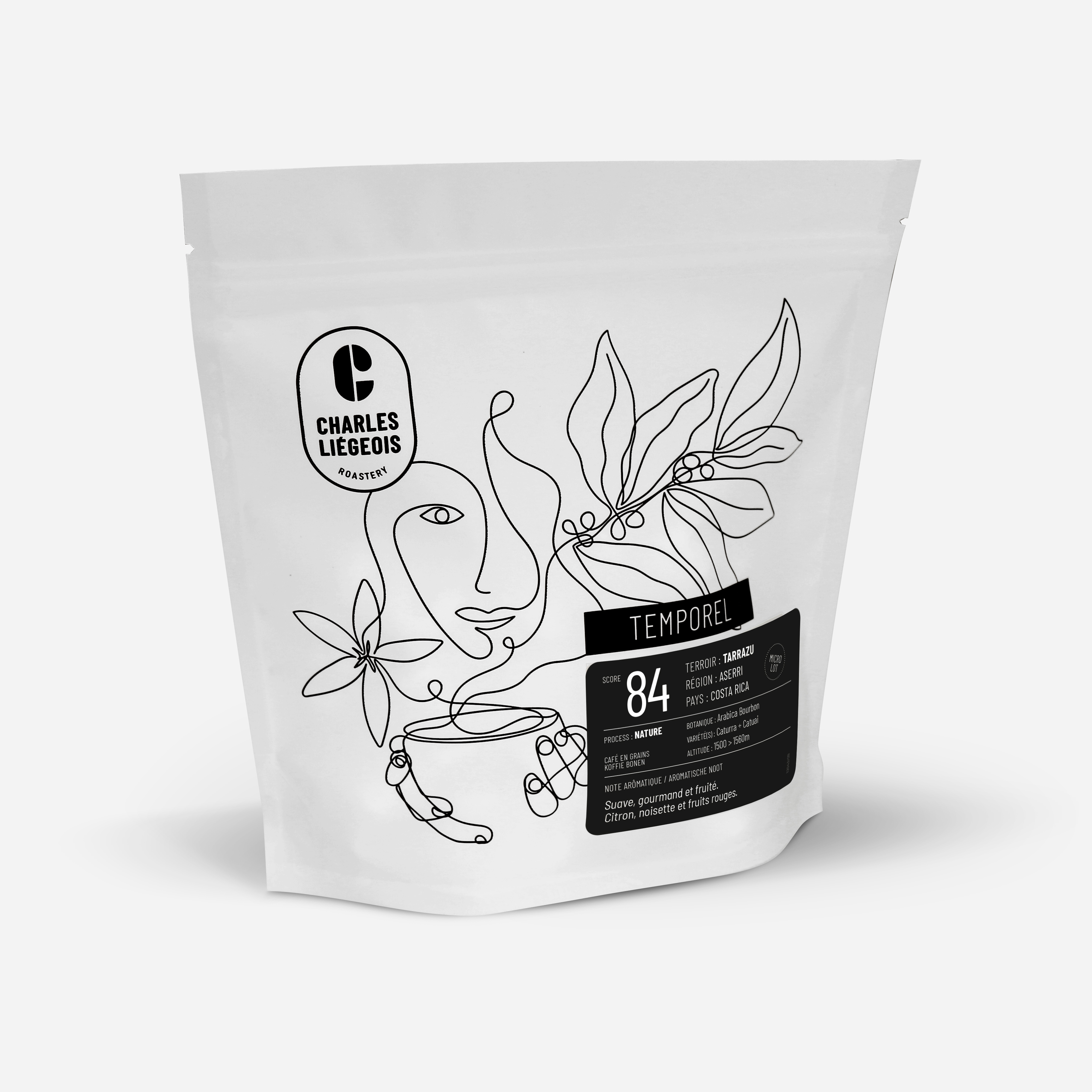 Gamme de café Temporel Paquet de café de la gamme Temporel