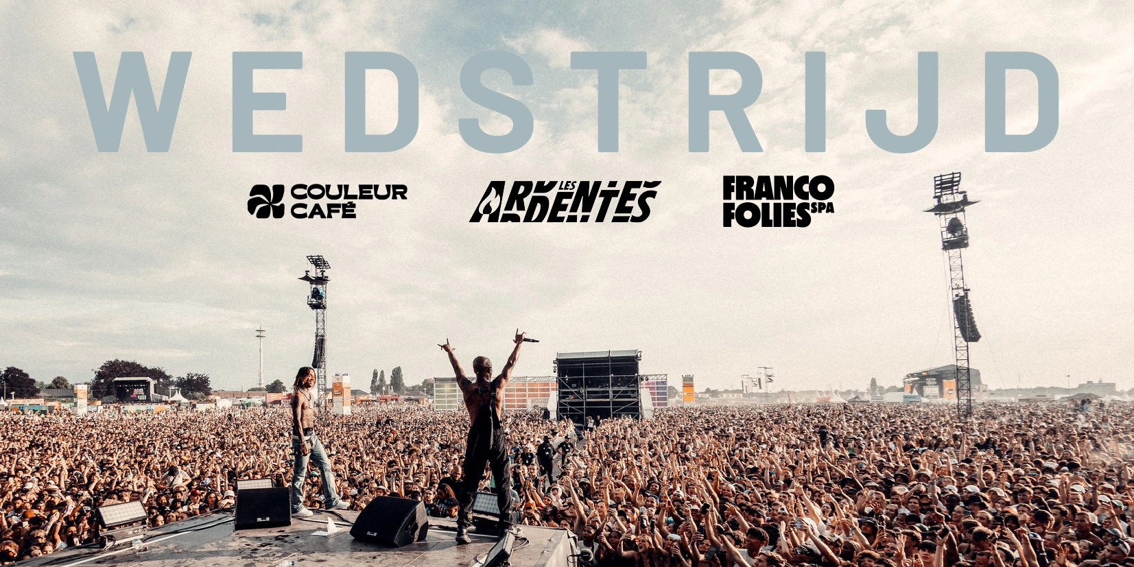Les Ardentes - Luik concert in Les Ardentes in Luik met het publiek op de achtergrond