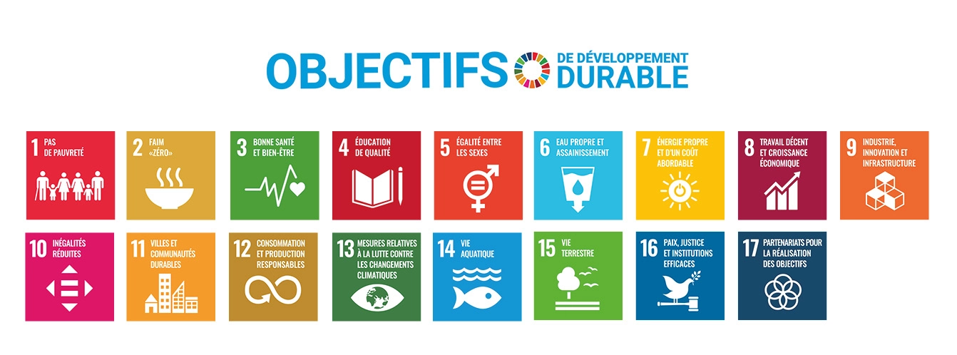 les 17 objectifs de d&eacute;veloppement durable