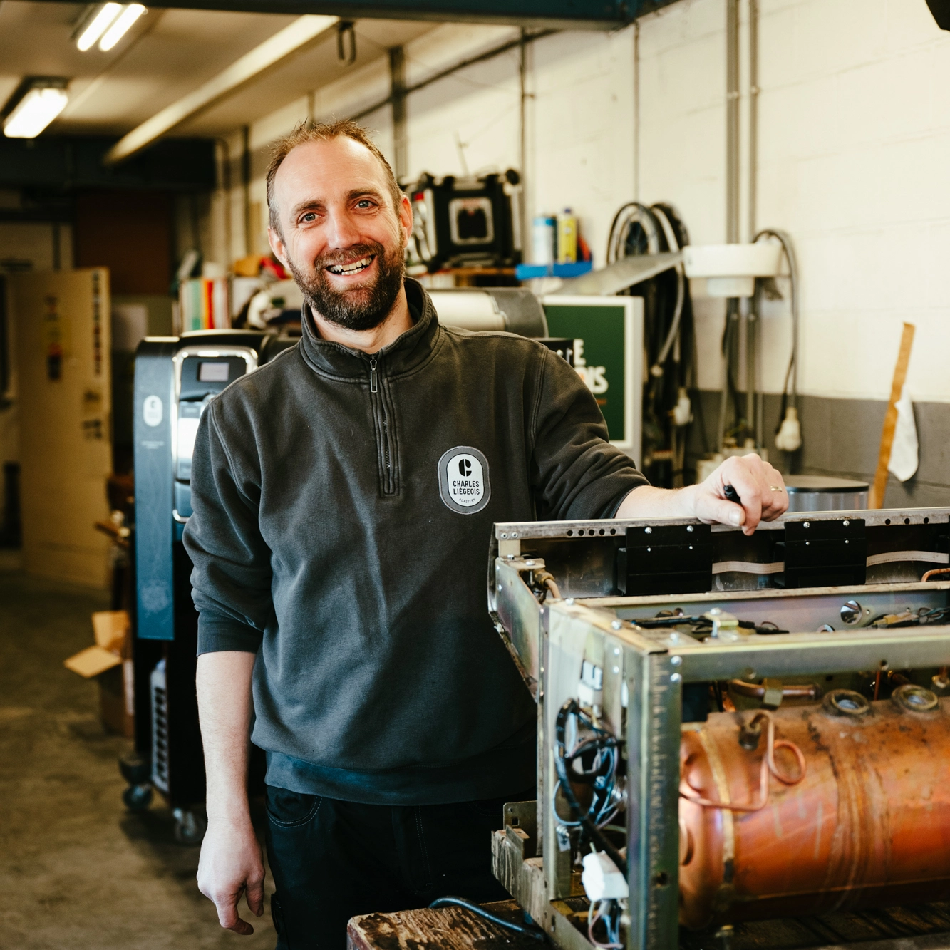 L'équipe de Charles Liégeois Roastery