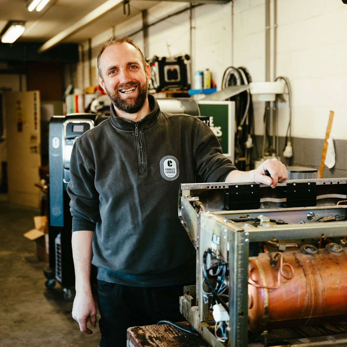 Cédric, technicien pour notre filiale de Libramont