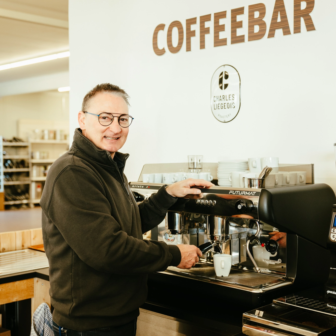 L'équipe de Charles Liégeois Roastery