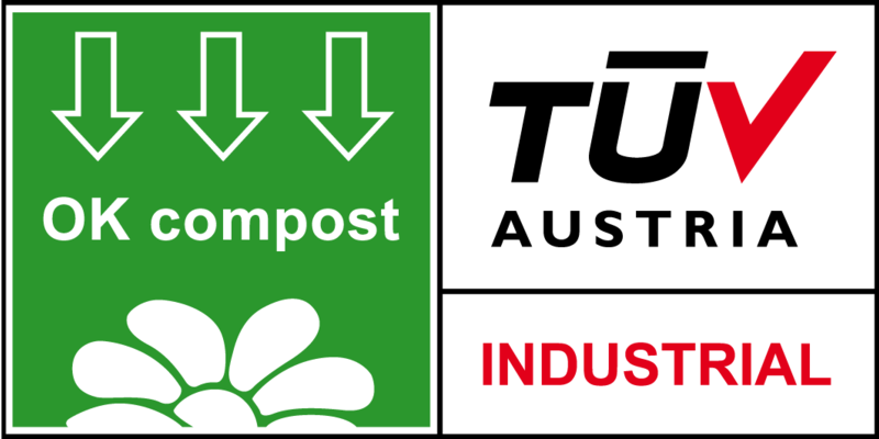 logo compostage industriel certifié par TUV Austria