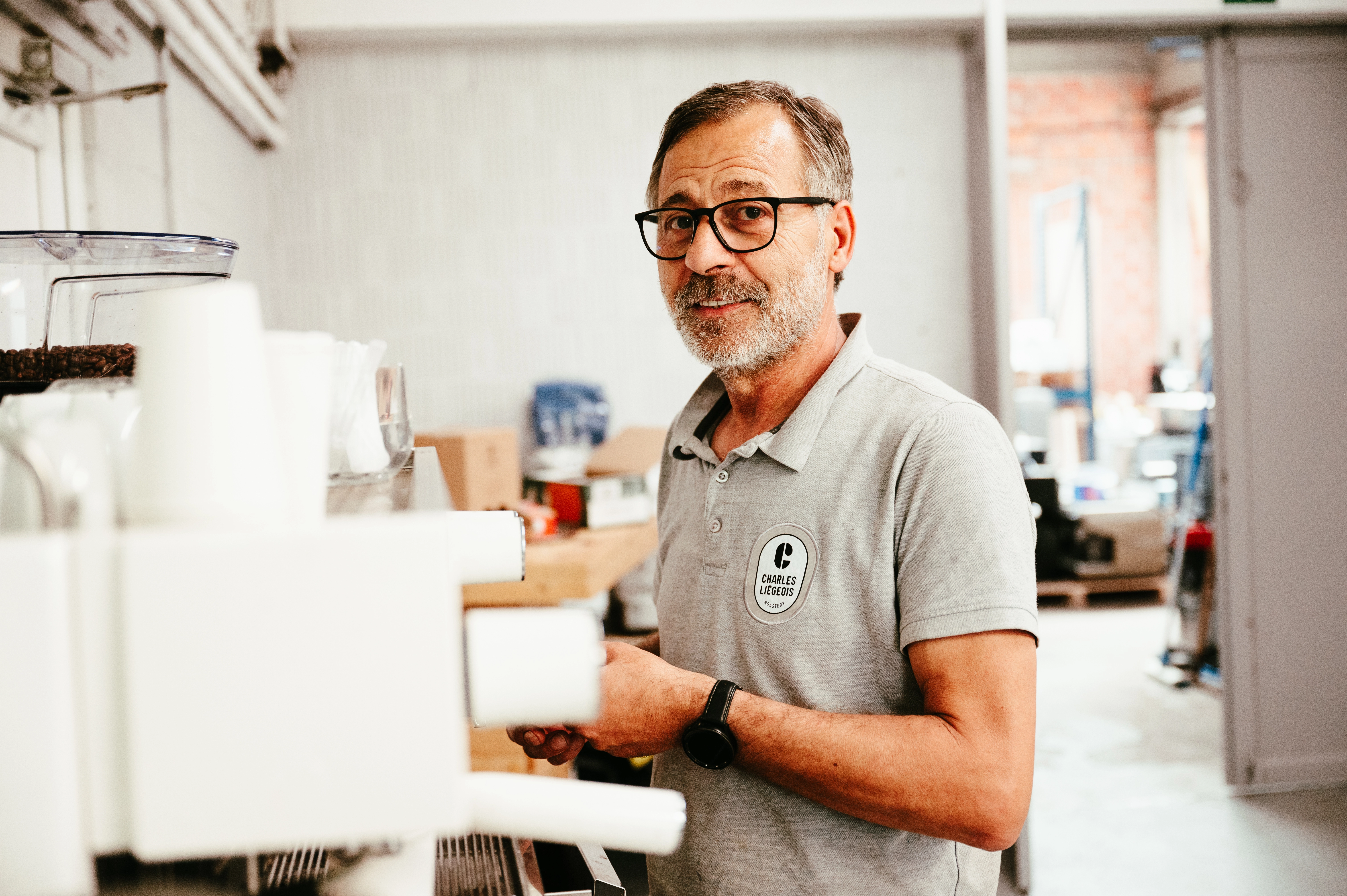 Dino, technicien service après-vente chez Charles Liégeois Roastery