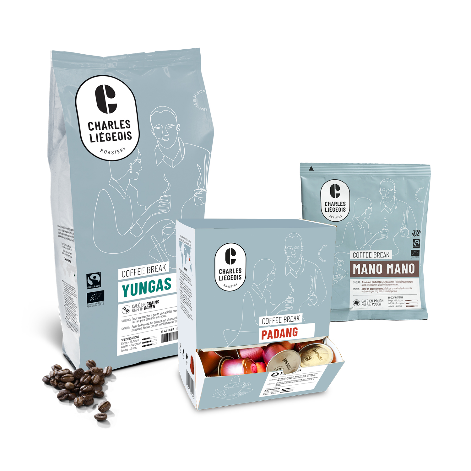 Gamme de café Coffee Break, en grains, en capsules ou en pouch pour professionnels 