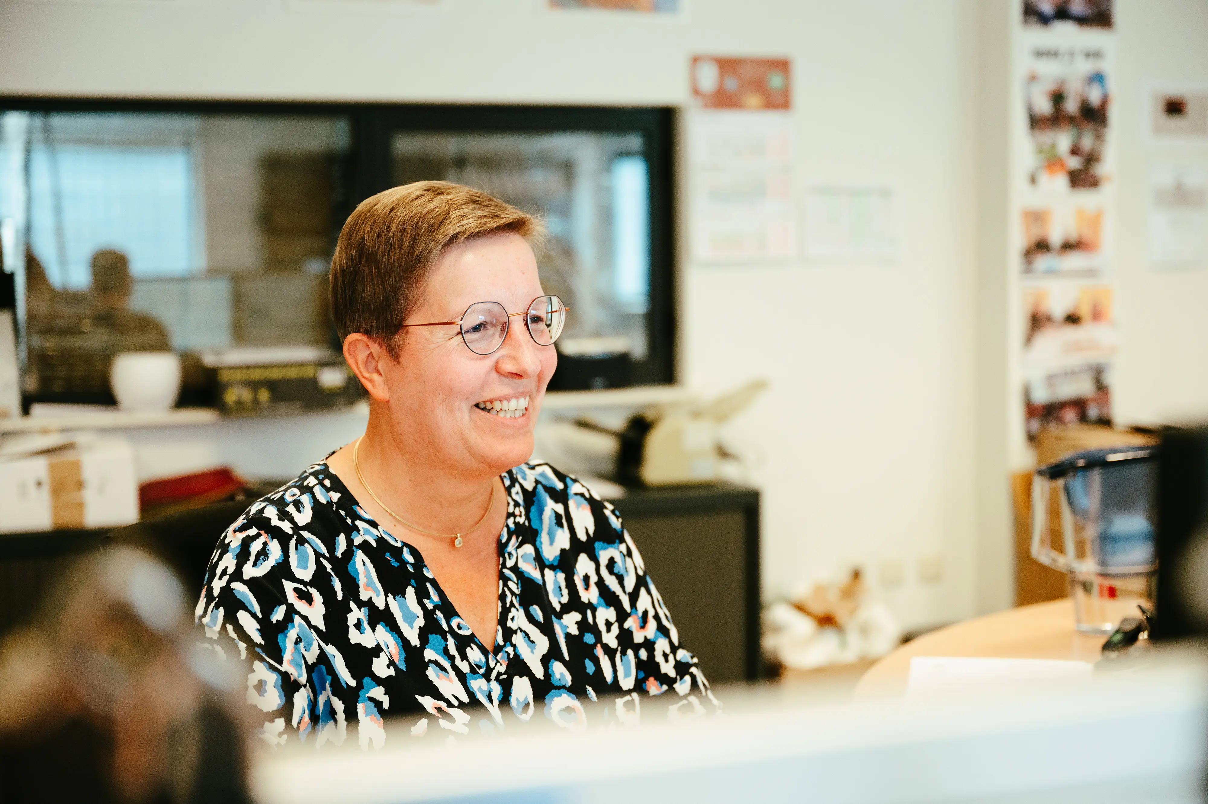 Geneviève, administratief verantwoordelijke export. Geneviève, administratief verantwoordelijke export.