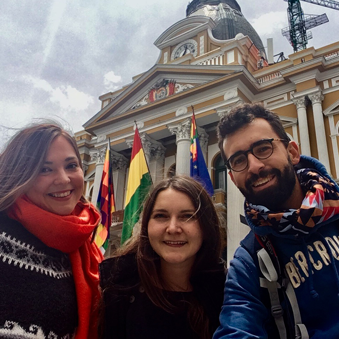 Sarah, Marie et Quentin en Bolivie