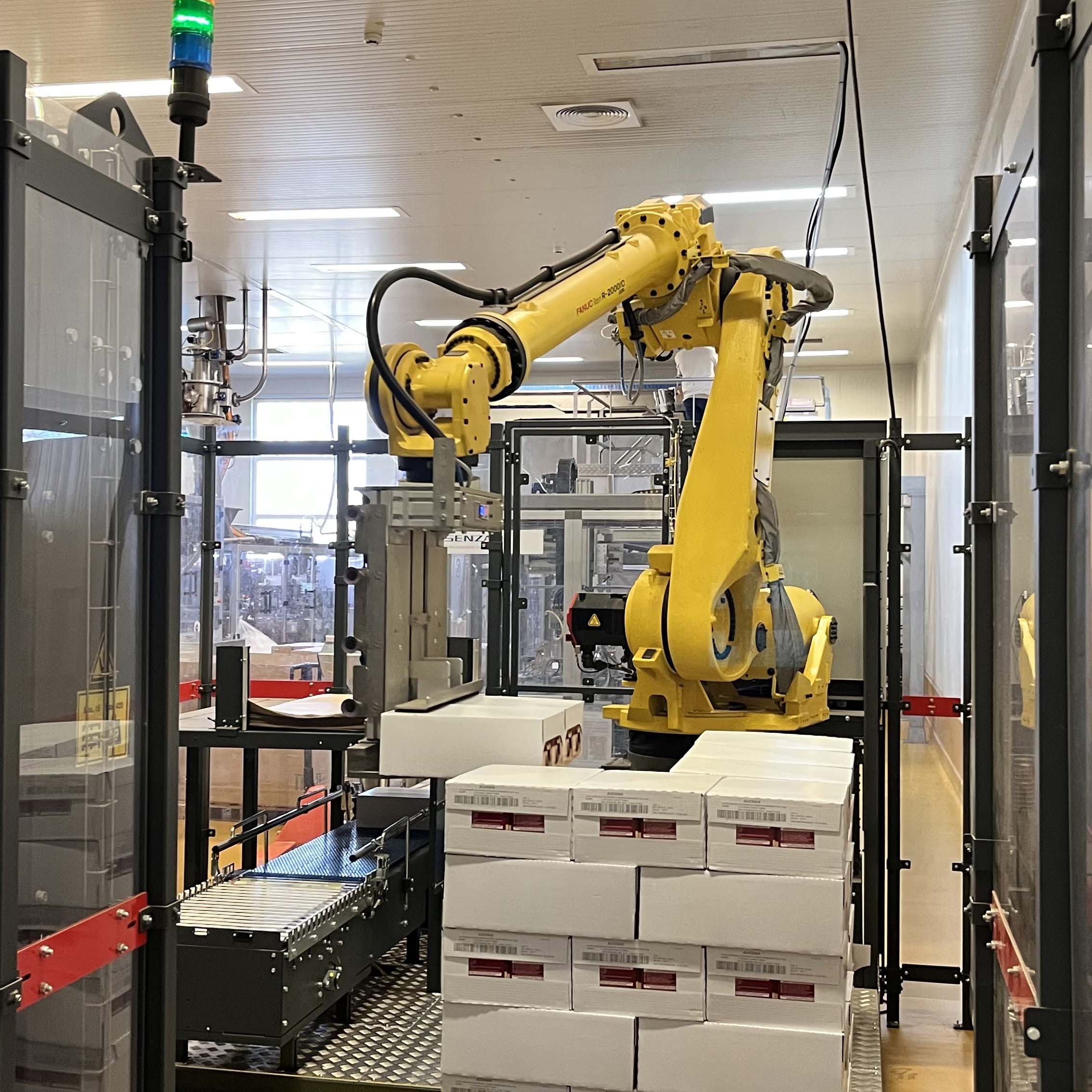 Automation of gestures on the Charles Liégeois coffee production site Automation of gestures on the Charles Liégeois coffee production site