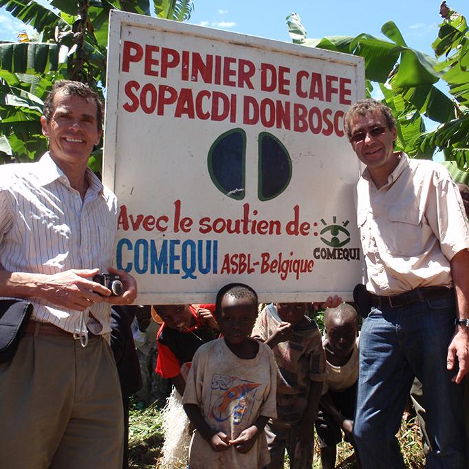 culture de café au Kivu soutenu par Comequi