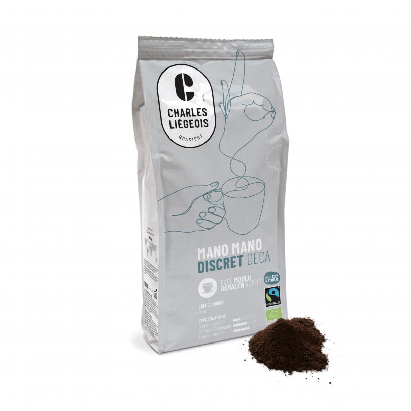 Café moulu décafeiné biologique et fairtrade