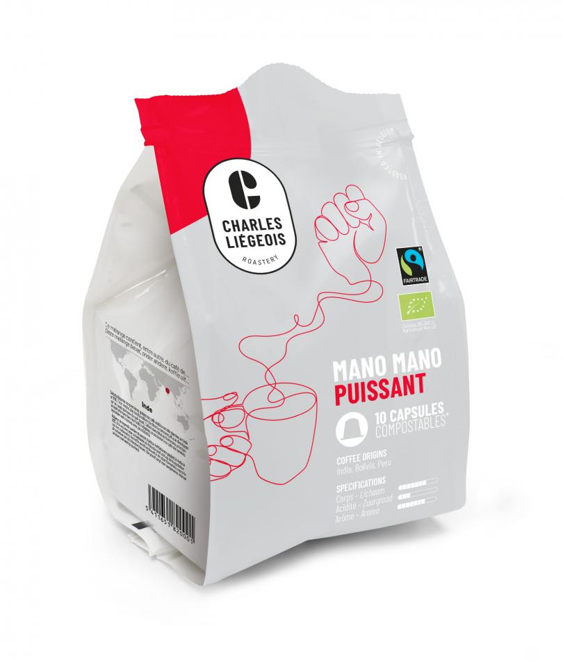 Mano Mano Puissant capsules biodegradable compatible Nespresso®
