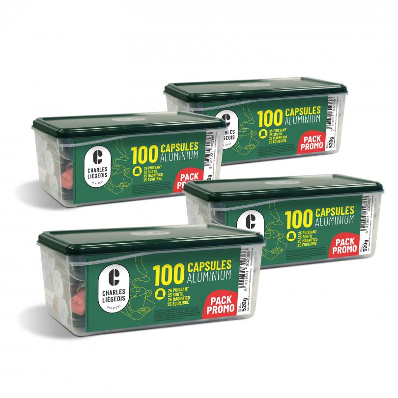 Pack box 100 capsules 