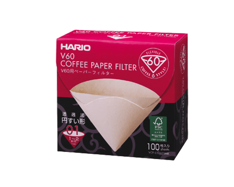 Filtres naturels Hario® pour dripper 2 tasses