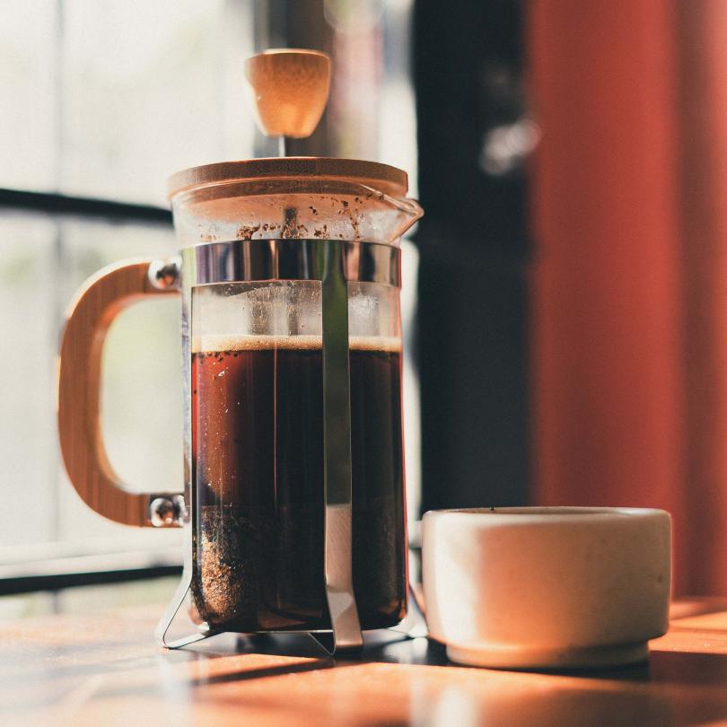 Cafetière en bois 